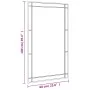 Espejo de pared rectangular de hierro negro 60x100 cm by vidaXL, Mirrors - Ref: Foro24-358631, Price: 79,73 €, Discount: %