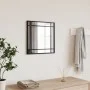 Espejo de pared cuadrado de hierro negro 40x40 cm by vidaXL, Mirrors - Ref: Foro24-358633, Price: 41,59 €, Discount: %