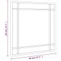 Espejo de pared cuadrado de hierro negro 40x40 cm by vidaXL, Mirrors - Ref: Foro24-358633, Price: 41,59 €, Discount: %