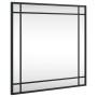 Espejo de pared cuadrado de hierro negro 50x50 cm de vidaXL, Espejos - Ref: Foro24-358634, Precio: 49,09 €, Descuento: %