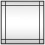 Espejo de pared cuadrado de hierro negro 50x50 cm de vidaXL, Espejos - Ref: Foro24-358634, Precio: 49,09 €, Descuento: %