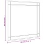 Espejo de pared cuadrado de hierro negro 60x60 cm | Foro24.es | Tu tienda online para hogar, jardín y más Foro24.es