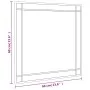 Espejo de pared cuadrado de hierro negro 60x60 cm de vidaXL, Espejos - Ref: Foro24-358635, Precio: 68,76 €, Descuento: %