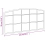 Espejo de pared arco de hierro negro 60x30 cm de vidaXL, Espejos - Ref: Foro24-358636, Precio: 50,34 €, Descuento: %