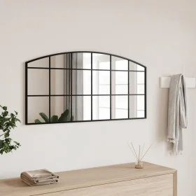 Schwarzer Eisenbogen-Wandspiegel 100x50 cm von vidaXL, Spiegel - Ref: Foro24-358638, Preis: 82,59 €, Rabatt: %