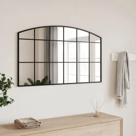 Schwarzer Eisenbogen-Wandspiegel 100x60 cm von vidaXL, Spiegel - Ref: Foro24-358639, Preis: 85,74 €, Rabatt: %