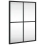 Espejo de pared rectangular de hierro negro 30x40 cm de vidaXL, Espejos - Ref: Foro24-358640, Precio: 44,71 €, Descuento: %