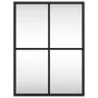 Espejo de pared rectangular de hierro negro 30x40 cm de vidaXL, Espejos - Ref: Foro24-358640, Precio: 44,71 €, Descuento: %