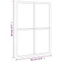 Espejo de pared rectangular de hierro negro 30x40 cm de vidaXL, Espejos - Ref: Foro24-358640, Precio: 44,71 €, Descuento: %