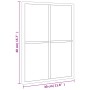 Rectangular black iron wall mirror 30x40 cm by vidaXL, Mirrors - Ref: Foro24-358640, Price: 45,81 €, Discount: %