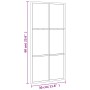 Rectangular black iron wall mirror 30x60 cm by vidaXL, Mirrors - Ref: Foro24-358641, Price: 50,77 €, Discount: %
