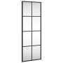 Rectangular black iron wall mirror 30x80 cm by vidaXL, Mirrors - Ref: Foro24-358642, Price: 49,13 €, Discount: %