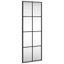 Rectangular black iron wall mirror 30x80 cm by vidaXL, Mirrors - Ref: Foro24-358642, Price: 50,24 €, Discount: %
