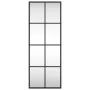 Rectangular black iron wall mirror 30x80 cm by vidaXL, Mirrors - Ref: Foro24-358642, Price: 50,24 €, Discount: %