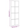 Rectangular black iron wall mirror 30x80 cm by vidaXL, Mirrors - Ref: Foro24-358642, Price: 49,13 €, Discount: %