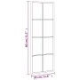 Rectangular black iron wall mirror 30x80 cm by vidaXL, Mirrors - Ref: Foro24-358642, Price: 50,24 €, Discount: %