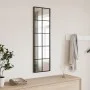 Rectangular black iron wall mirror 30x100 cm by vidaXL, Mirrors - Ref: Foro24-358643, Price: 61,50 €, Discount: %