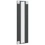 Rectangular black iron wall mirror 30x100 cm by vidaXL, Mirrors - Ref: Foro24-358643, Price: 61,50 €, Discount: %