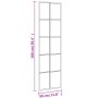 Rectangular black iron wall mirror 30x100 cm by vidaXL, Mirrors - Ref: Foro24-358643, Price: 60,33 €, Discount: %