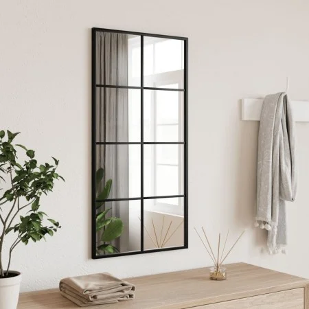 Espejo de pared rectangular de hierro negro 40x80 cm by vidaXL, Mirrors - Ref: Foro24-358644, Price: 57,81 €, Discount: %