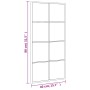 Espejo de pared rectangular de hierro negro 40x80 cm by vidaXL, Mirrors - Ref: Foro24-358644, Price: 58,93 €, Discount: %