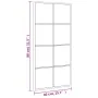 Espejo de pared rectangular de hierro negro 40x80 cm by vidaXL, Mirrors - Ref: Foro24-358644, Price: 57,81 €, Discount: %
