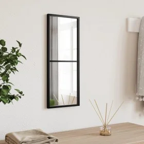 Rectangular black iron wall mirror 20x50 cm by vidaXL, Mirrors - Ref: Foro24-358645, Price: 32,28 €, Discount: %