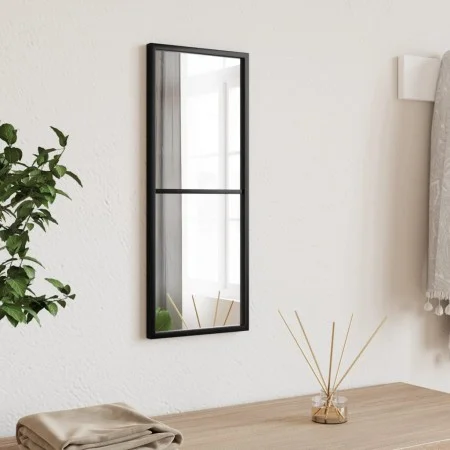 Rectangular black iron wall mirror 20x50 cm by vidaXL, Mirrors - Ref: Foro24-358645, Price: 32,28 €, Discount: %