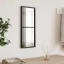 Rectangular black iron wall mirror 20x50 cm by vidaXL, Mirrors - Ref: Foro24-358645, Price: 32,28 €, Discount: %