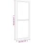 Rectangular black iron wall mirror 20x50 cm by vidaXL, Mirrors - Ref: Foro24-358645, Price: 32,28 €, Discount: %