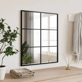 Rectangular black iron wall mirror 50x60 cm by vidaXL, Mirrors - Ref: Foro24-358647, Price: 57,68 €, Discount: %