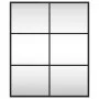 Espejo de pared rectangular de hierro negro 50x60 cm de vidaXL, Espejos - Ref: Foro24-358647, Precio: 57,68 €, Descuento: %