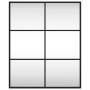 Rectangular black iron wall mirror 50x60 cm by vidaXL, Mirrors - Ref: Foro24-358647, Price: 58,78 €, Discount: %