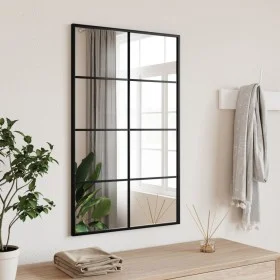 Rectangular black iron wall mirror 50x80 cm by vidaXL, Mirrors - Ref: Foro24-358648, Price: 69,64 €, Discount: %