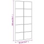 Espejo de pared rectangular de hierro negro 50x100 cm de vidaXL, Espejos - Ref: Foro24-358649, Precio: 74,25 €, Descuento: %