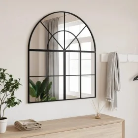 Espejo de pared arco de hierro negro 80x40 cm de vidaXL, Espejos - Ref: Foro24-358651, Precio: 61,96 €, Descuento: %