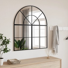 Schwarzer Eisenbogen-Wandspiegel 80x40 cm von vidaXL, Spiegel - Ref: Foro24-358651, Preis: 71,87 €, Rabatt: %