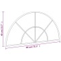 Espejo de pared arco de hierro negro 80x40 cm de vidaXL, Espejos - Ref: Foro24-358651, Precio: 72,21 €, Descuento: %