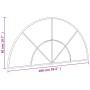 Espejo de pared arco de hierro negro 100x50 cm by vidaXL, Mirrors - Ref: Foro24-358652, Price: 76,42 €, Discount: %