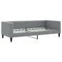 Trundle sofa bed with drawers light gray fabric 90x200 cm by vidaXL, Beds and slatted bases - Ref: Foro24-3196632, Price: 480...