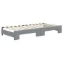 Trundle sofa bed with drawers light gray fabric 90x200 cm by vidaXL, Beds and slatted bases - Ref: Foro24-3196632, Price: 480...