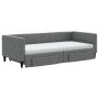 Sofá cama nido con cajones tela gris oscuro 90x200 cm de vidaXL, Camas y somieres - Ref: Foro24-3196633, Precio: 462,40 €, De...