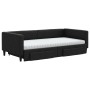 Sofá cama nido con cajones tela negro 100x200 cm de vidaXL, Camas y somieres - Ref: Foro24-3196639, Precio: 479,70 €, Descuen...