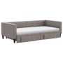 Sofá cama nido con cajones tela gris taupe 100x200 cm de vidaXL, Camas y somieres - Ref: Foro24-3196640, Precio: 475,22 €, De...
