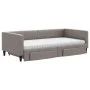 Trundle sofa bed with drawers taupe gray fabric 100x200 cm by vidaXL, Beds and slatted bases - Ref: Foro24-3196640, Price: 46...