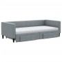 Ausziehbares Schlafsofa mit Schubladen aus hellgrauem Stoff, 90 x 190 cm von vidaXL, Betten und Lattenroste - Ref: Foro24-319...