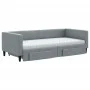 Trundle sofa bed with drawers light gray fabric 90x190 cm by vidaXL, Beds and slatted bases - Ref: Foro24-3196642, Price: 450...