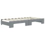 Trundle sofa bed with drawers light gray fabric 90x190 cm by vidaXL, Beds and slatted bases - Ref: Foro24-3196642, Price: 480...