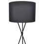 Lámpara de pie con pantalla y soporte negra de vidaXL, Lámparas - Ref: Foro24-240901, Precio: 58,31 €, Descuento: %