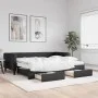 Sofá cama nido con cajones tela negro 90x190 cm de vidaXL, Camas y somieres - Ref: Foro24-3196644, Precio: 461,13 €, Descuent...
